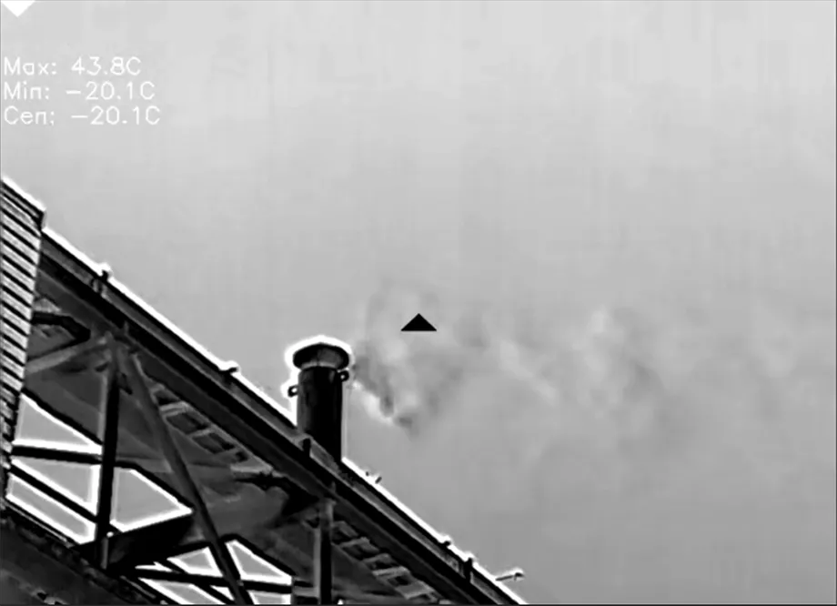 detecting gas leak by optical gas imaging camera