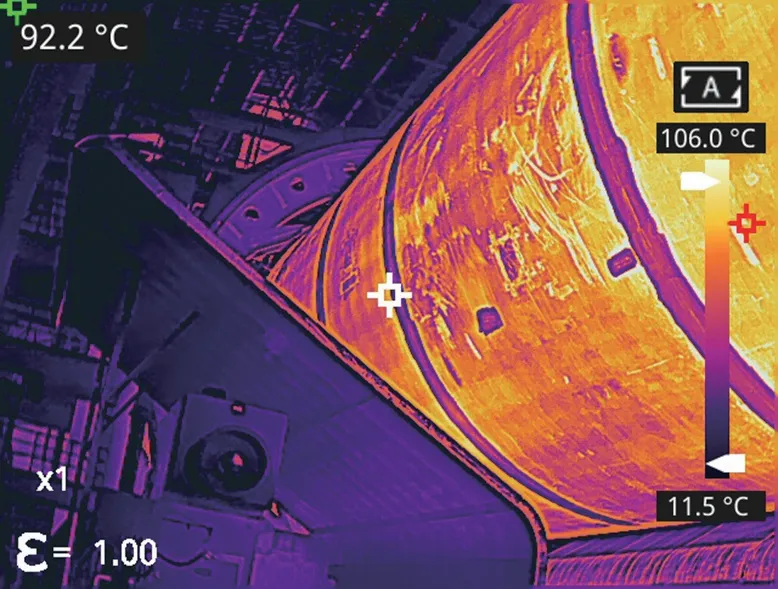 Temperature Monitoring for a Rotary Kiln