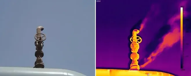 MWIR thermal cameras can be used to detect gas leaks.